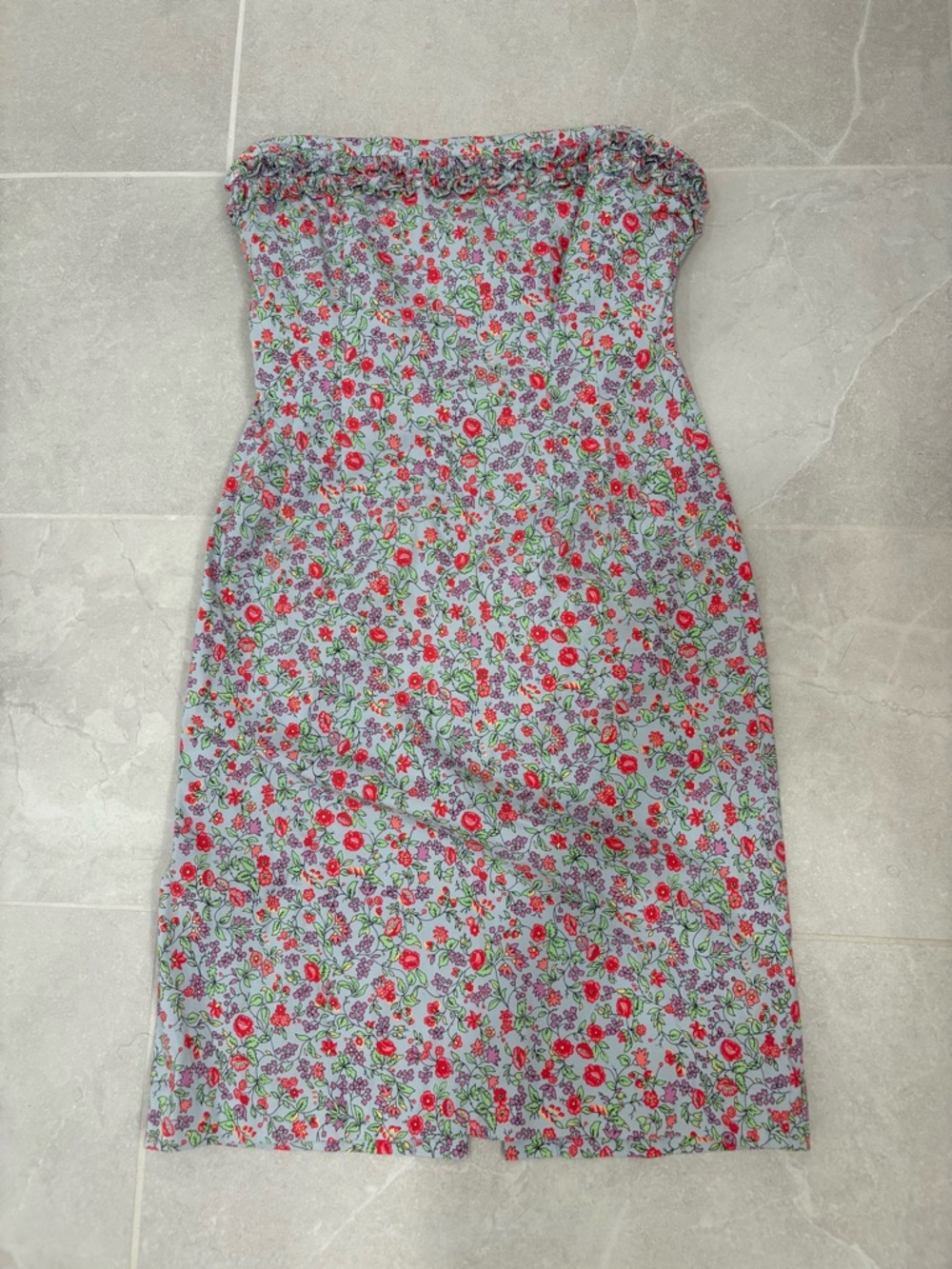 Vintage 90s Y2K RALPH Ralph Lauren Strapless Structured Fitted Mini Dress Sz 6